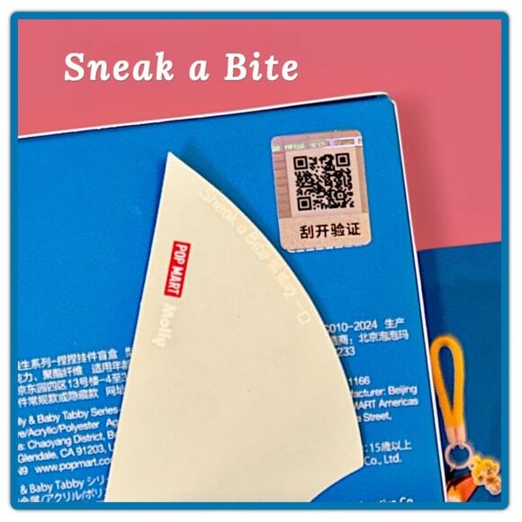 Pop Mart Baby Molly & Baby Tabby Series - Squishy Charm Blind Box - Sneak a Bite - Picture 5 of 16